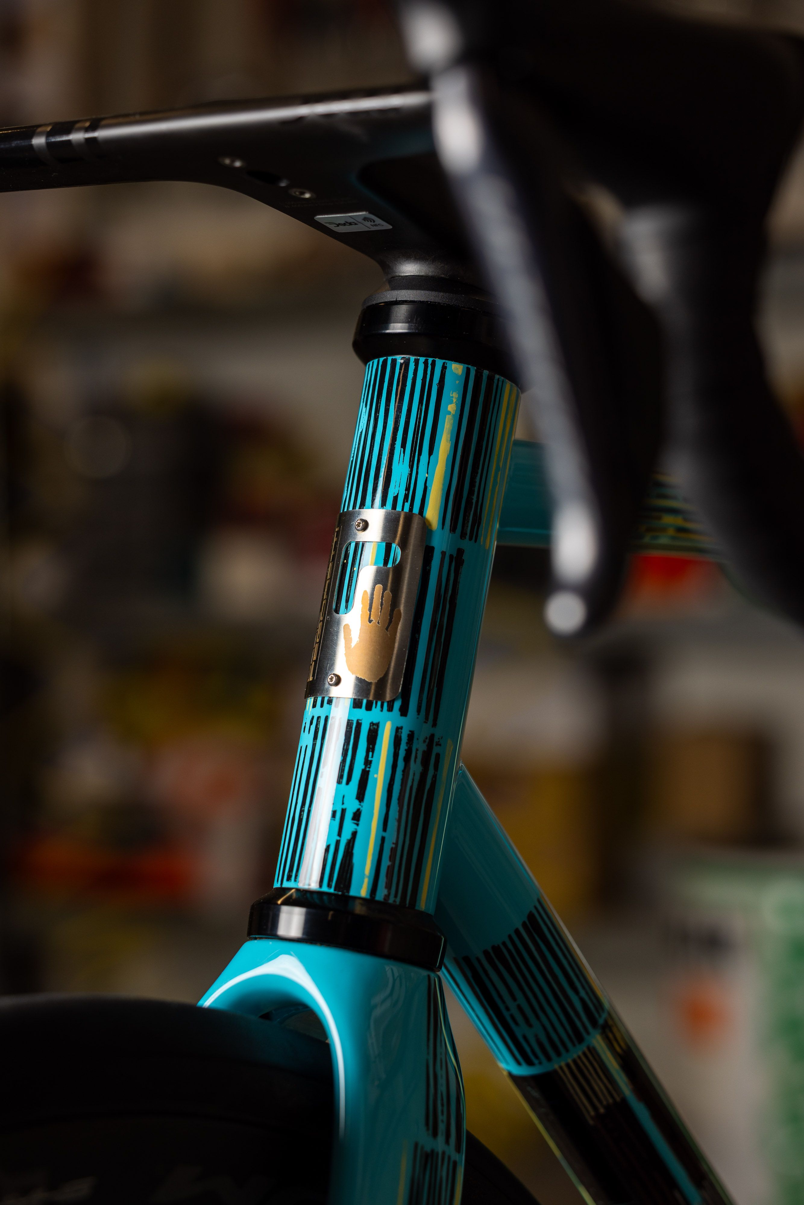 The head tube and headset of the Marcelo Interno