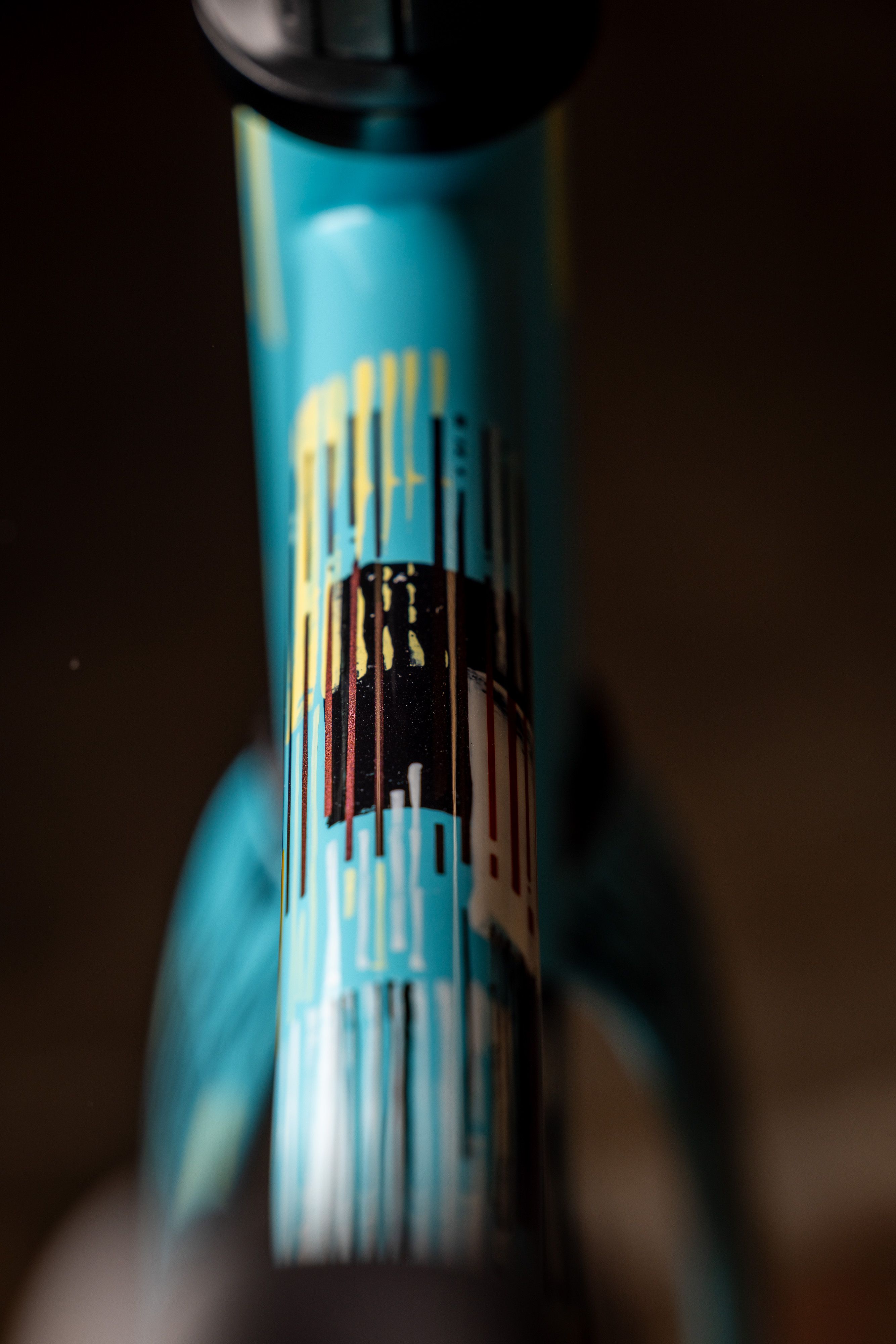 Pegoretti Marcelo Interno top tube with Ciavete artwork 