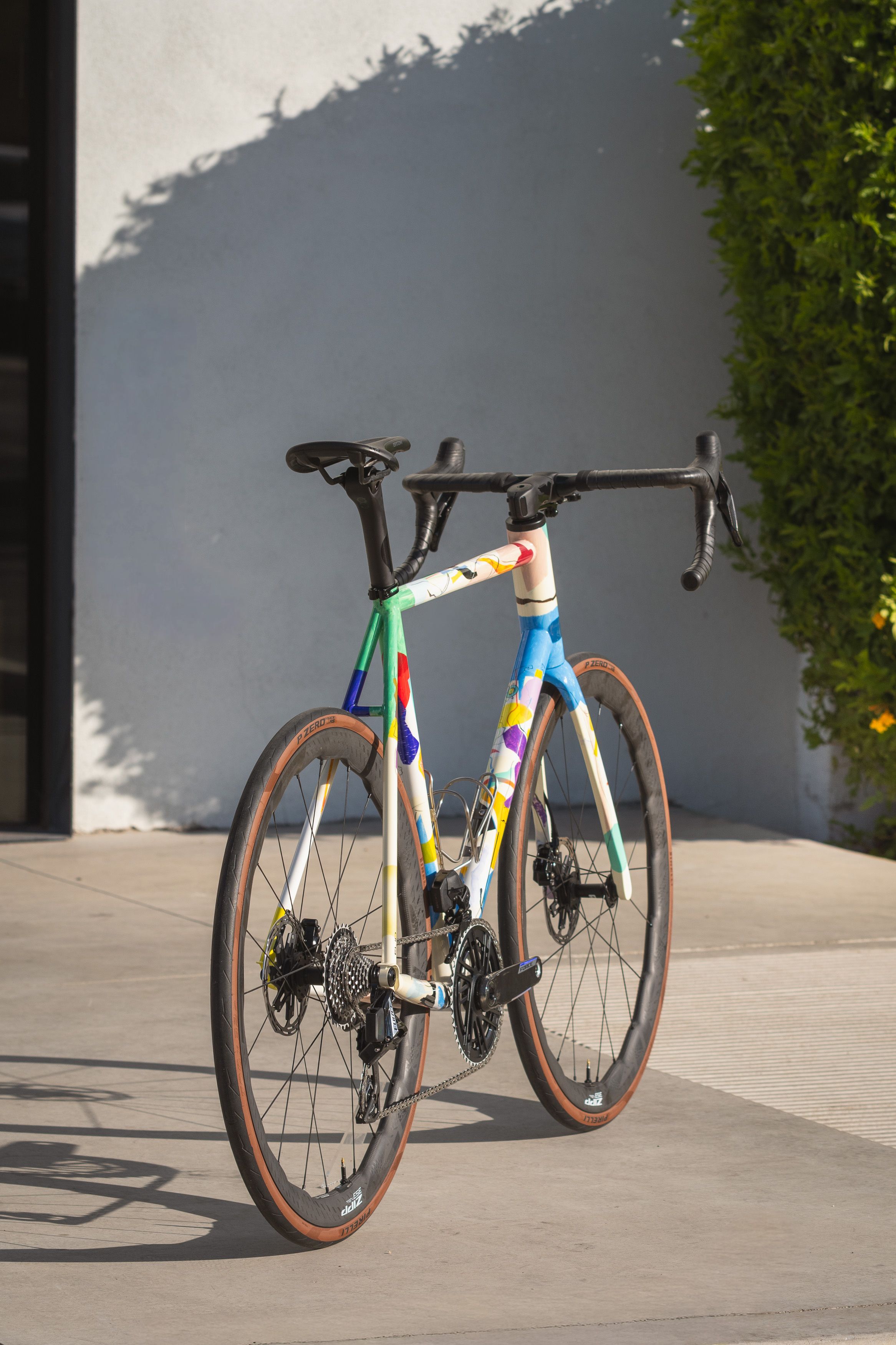 Pete's Pegoretti Elio, photographed from the back outside the Regroup HQ in Tempe, Arizona.