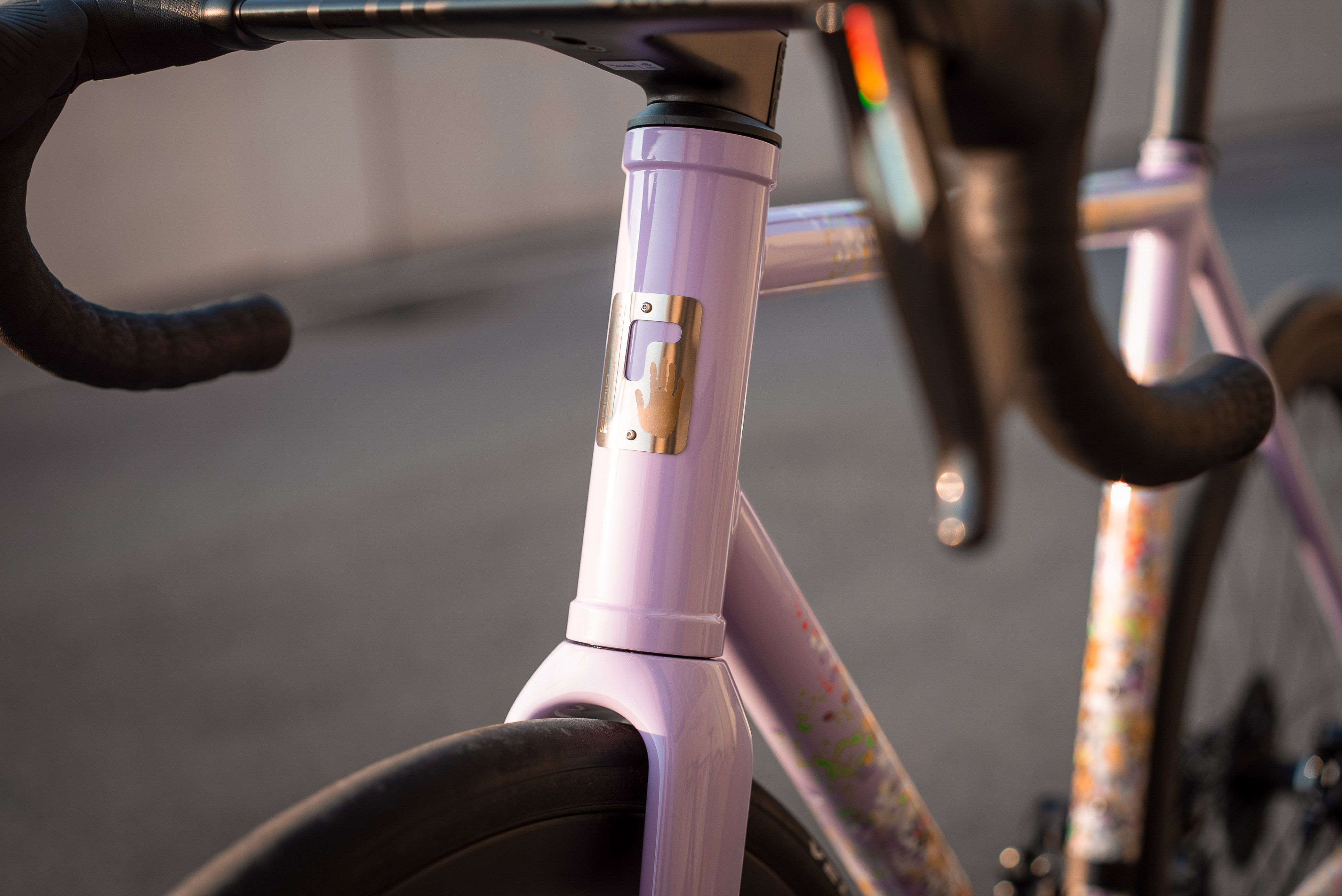 The head tube of the Love #3 Disc