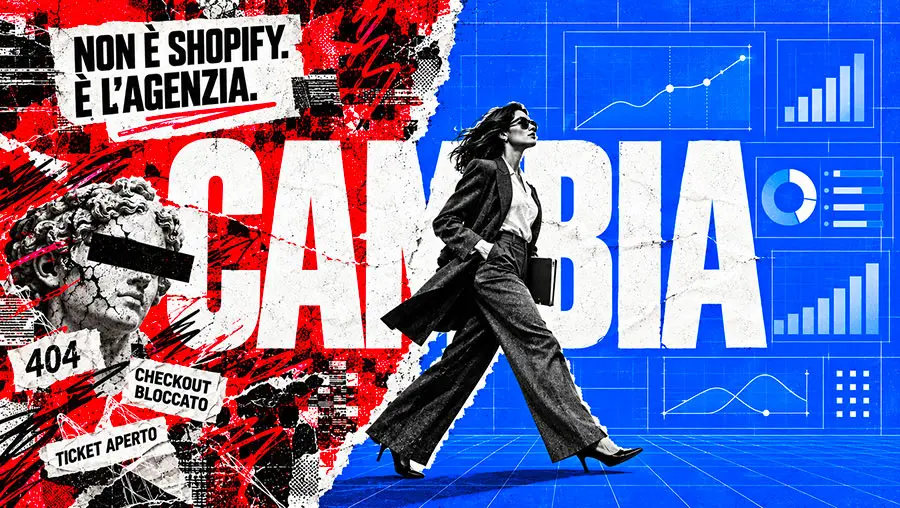 Una donna passa dal caos degli errori su Shopify verso un mondo più sereno, chiamando al cambio agenzia shopify.
