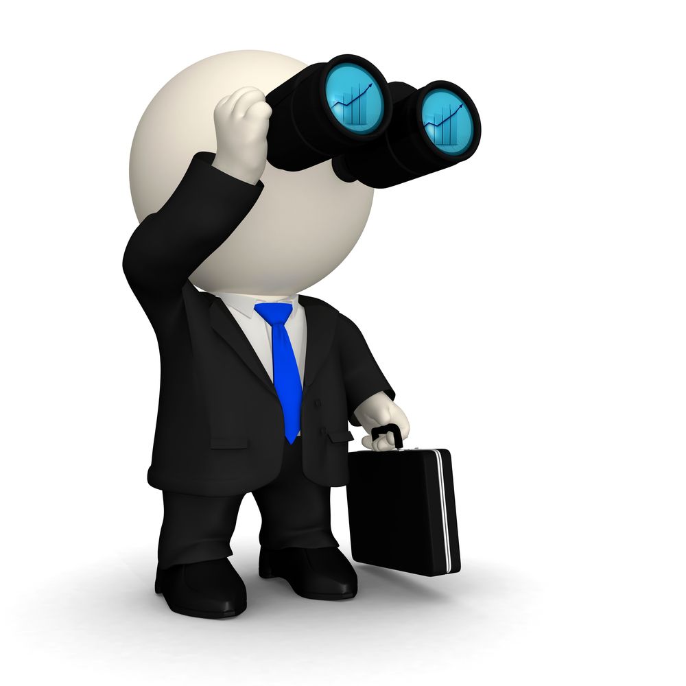 3D business man looking through binoculars at a far distant success - isolated.jpeg