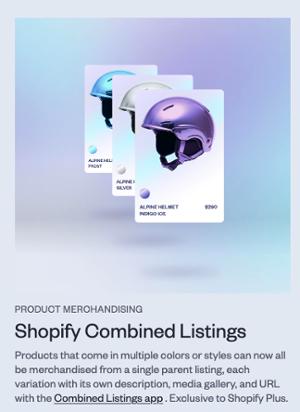 Shopify combined listings