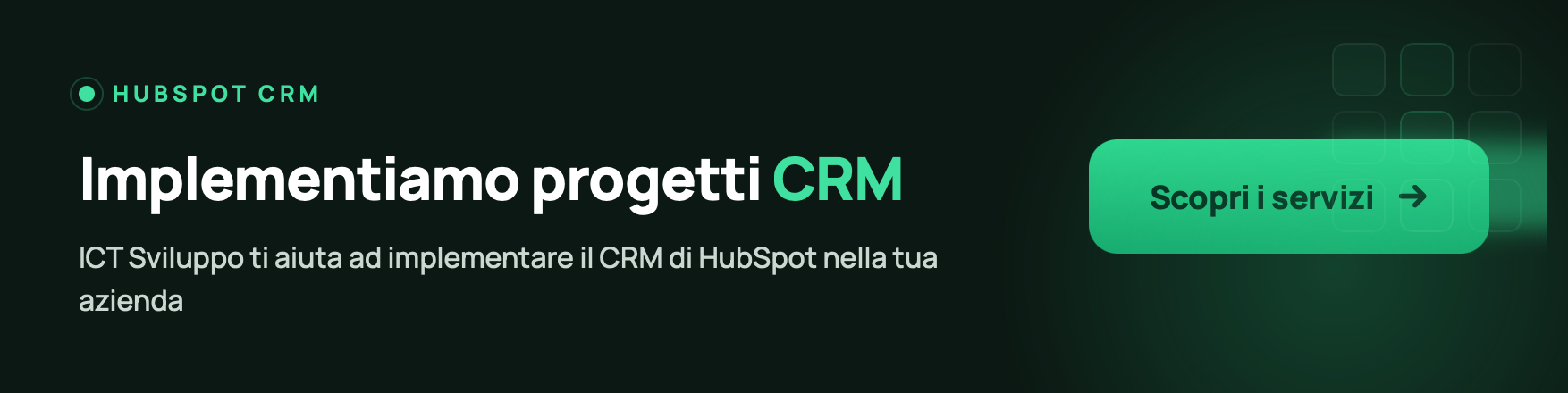 Progetti HubSpot CRM