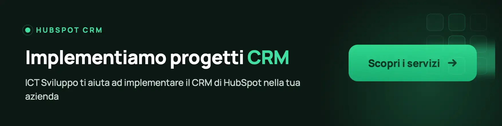 Progetti HubSpot CRM
