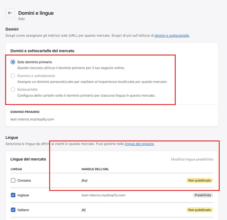 shopify markets - 7-impostazioni- mercati-gestisci-domini e lingue.png