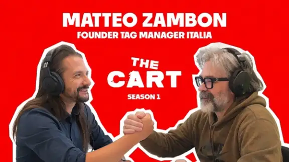 Matteo Zambon a the cart