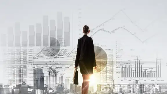 Rear view of businesswoman looking at business marketing strategy.jpeg
