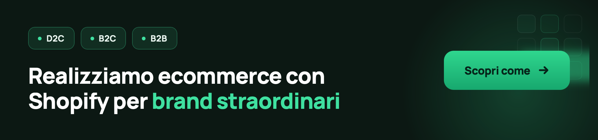 Realizziamo il tuo ecommerce