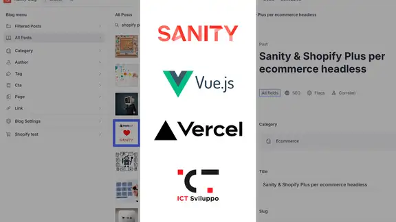 Blog ICT Sviluppo, una combo perfetta: Sanity, Vercel & Vue.js
