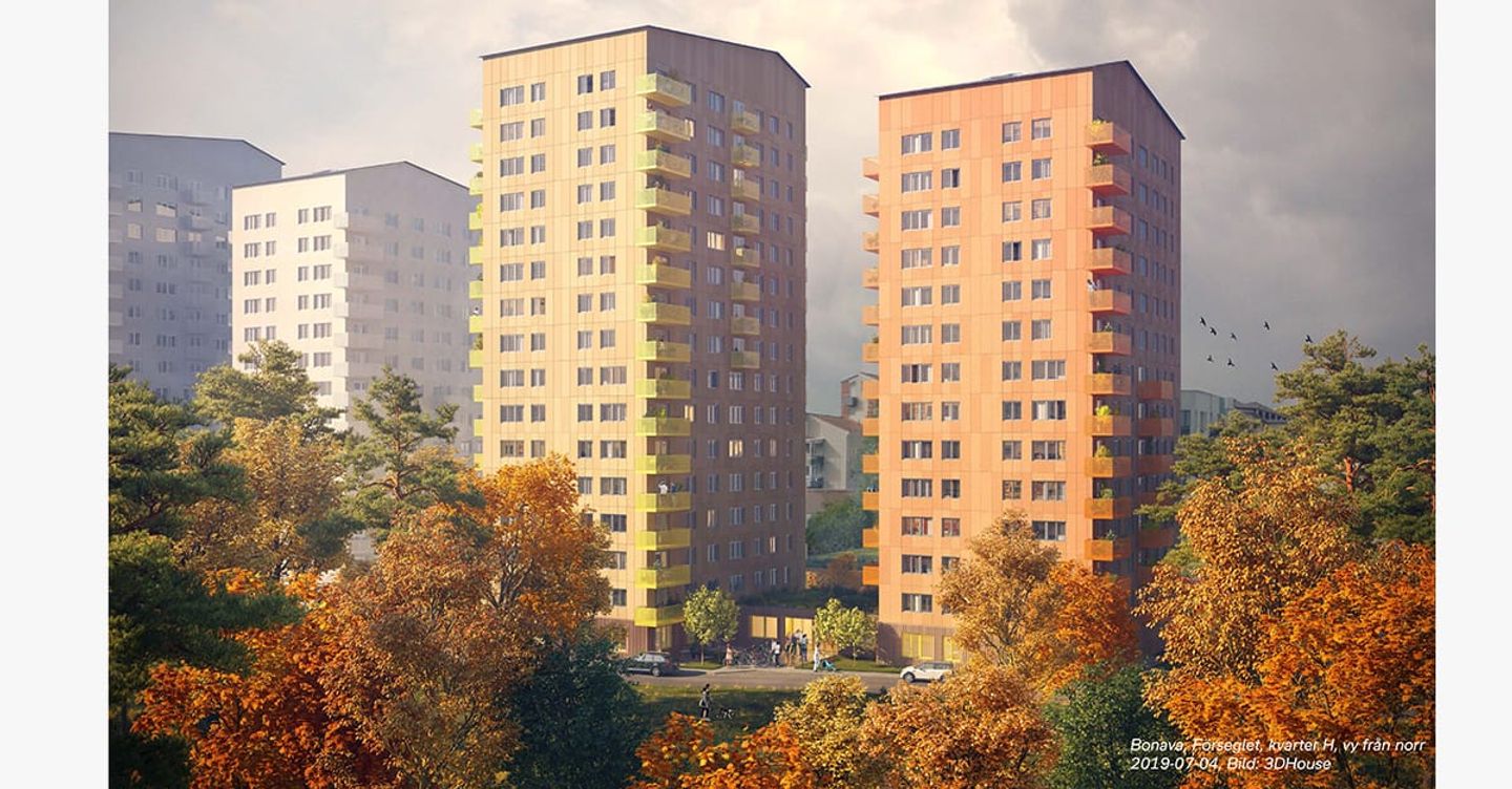 Sandbäckens utför installationerna när Bonava bygger 162 lägenheter i Västerås