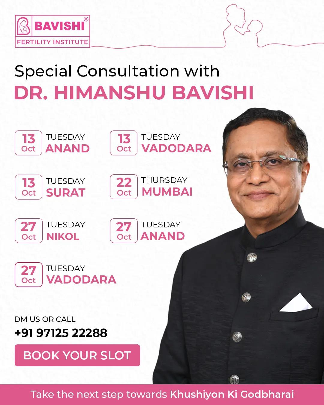 Doctor visit — Bavishi Fertility Institute upcoming camp