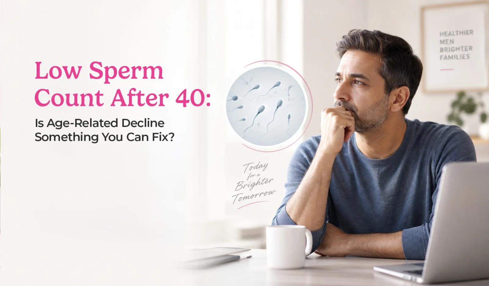 Low Sperm Count After 40: Is Age-Related Decline Something You Can Fix?