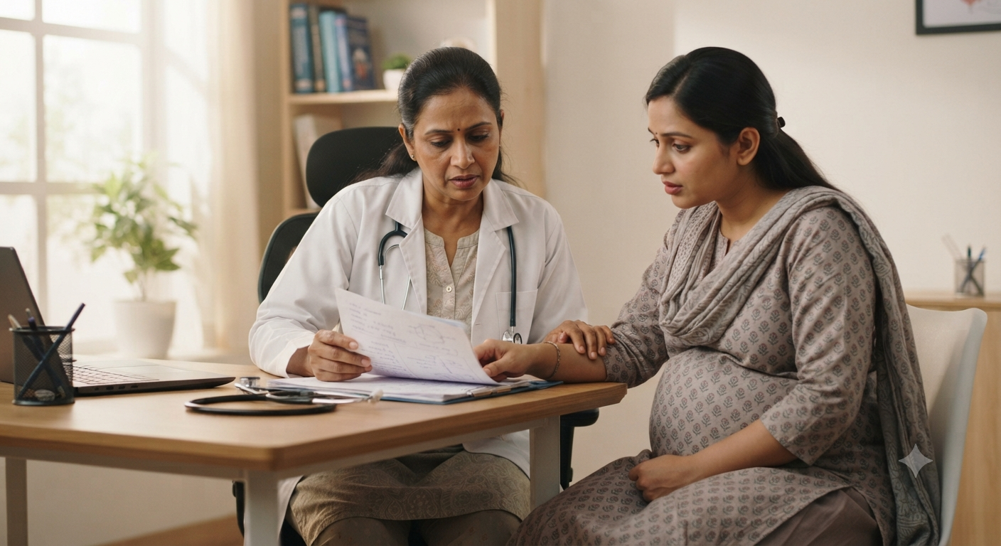 Medical illustration for Common Pregnancy Complications and How to Manage Them — Bavishi Fertility Institute