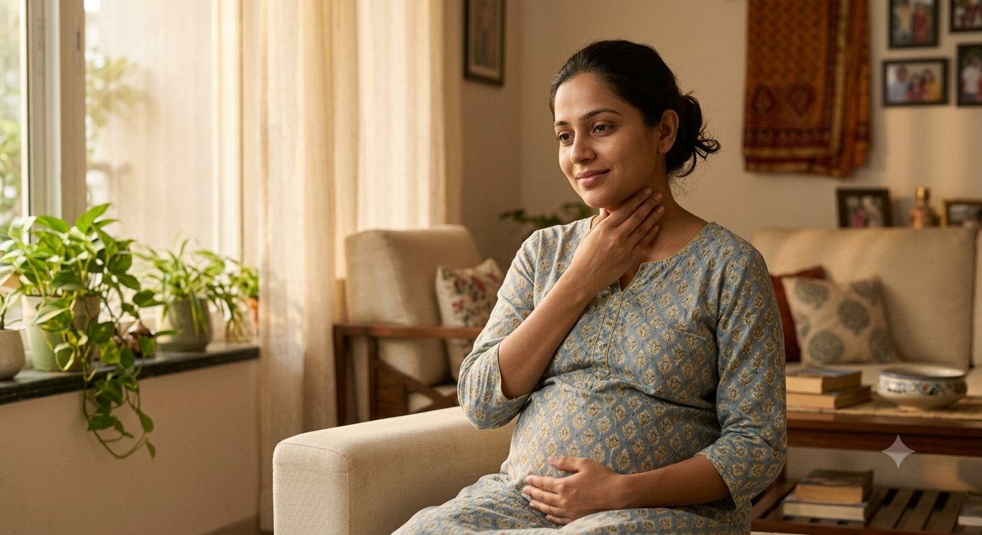 Medical illustration for Thyroid disorders in early pregnancy — Bavishi Fertility Institute