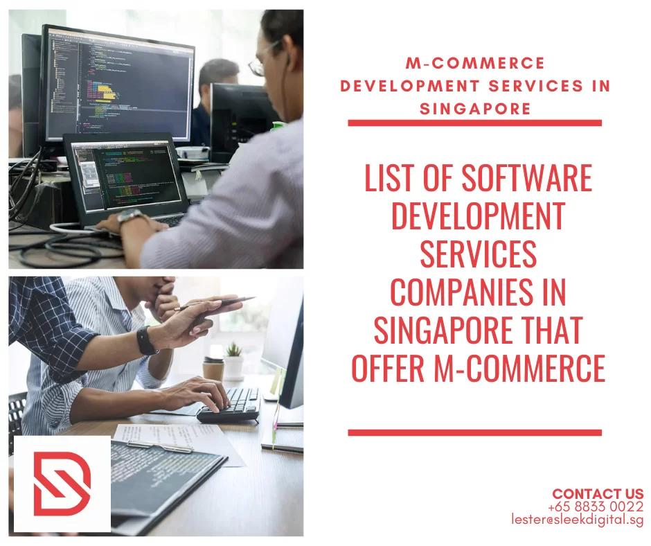 List of software development services companies in Singapore that offer M-Commerce