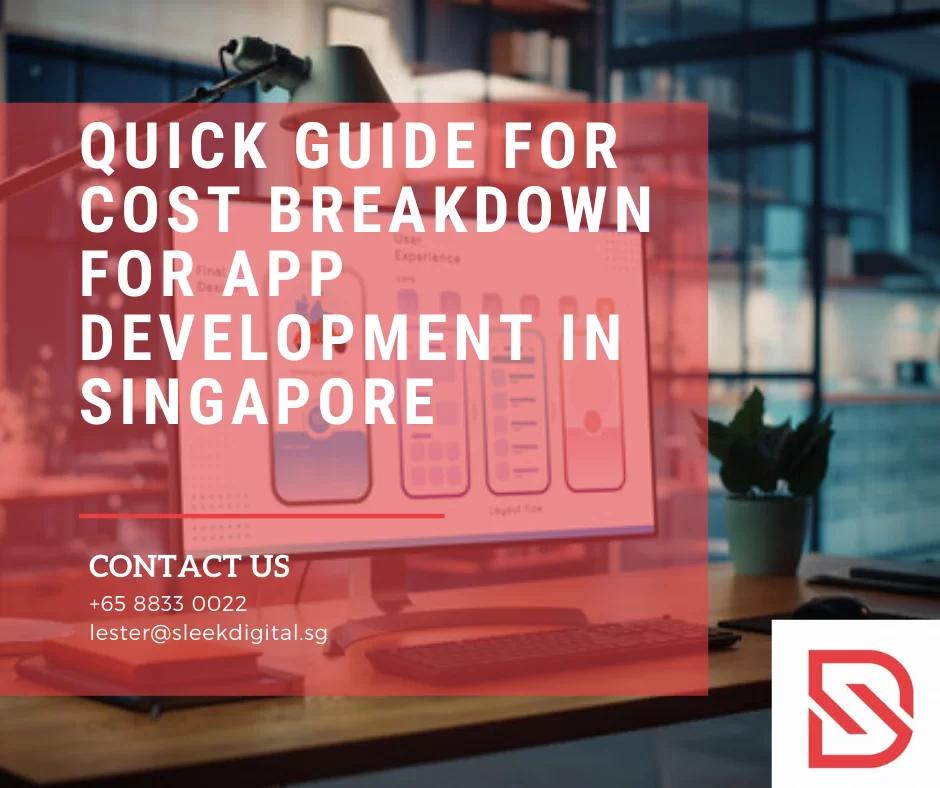 Quick guide for cost breakdown for app development in Singapore