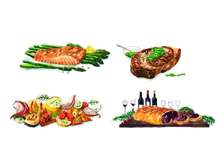 image for work: Food illustrations for Berry Bros. & Rudd 2