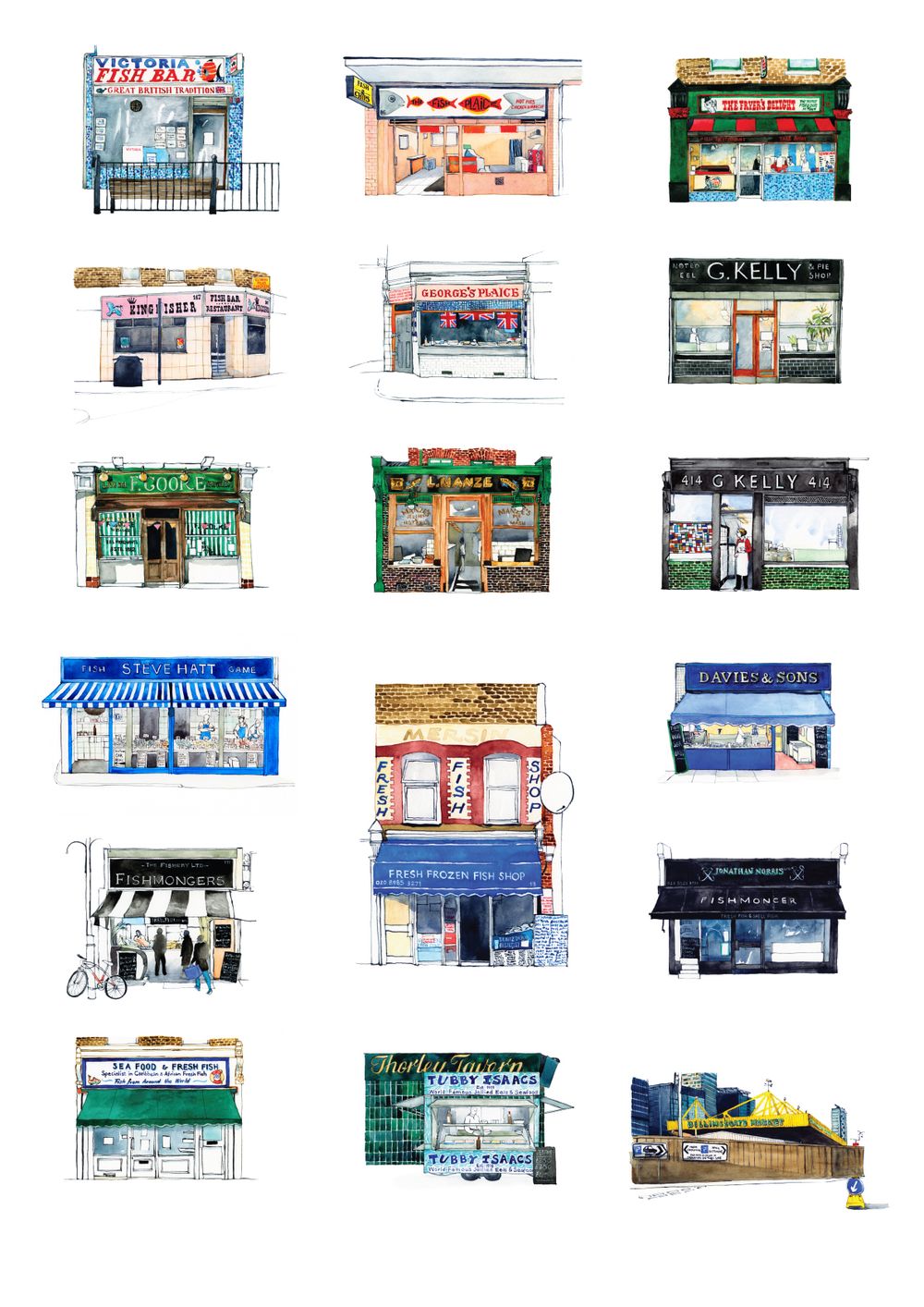 Print Fishmongers collection A2