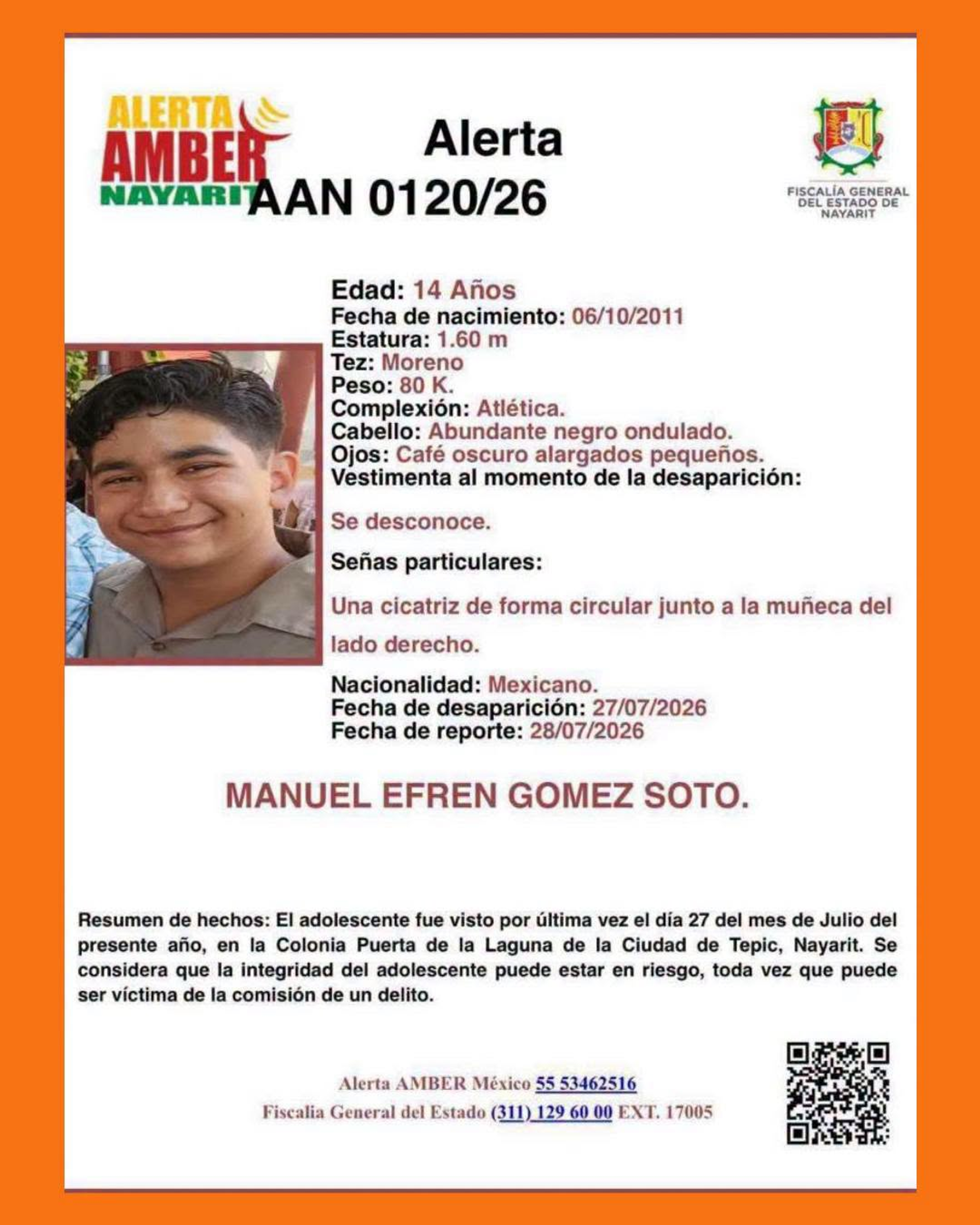 AMPLÍAN A TODO NAYARIT LA BÚSQUEDA DE MANUEL EFRÉN