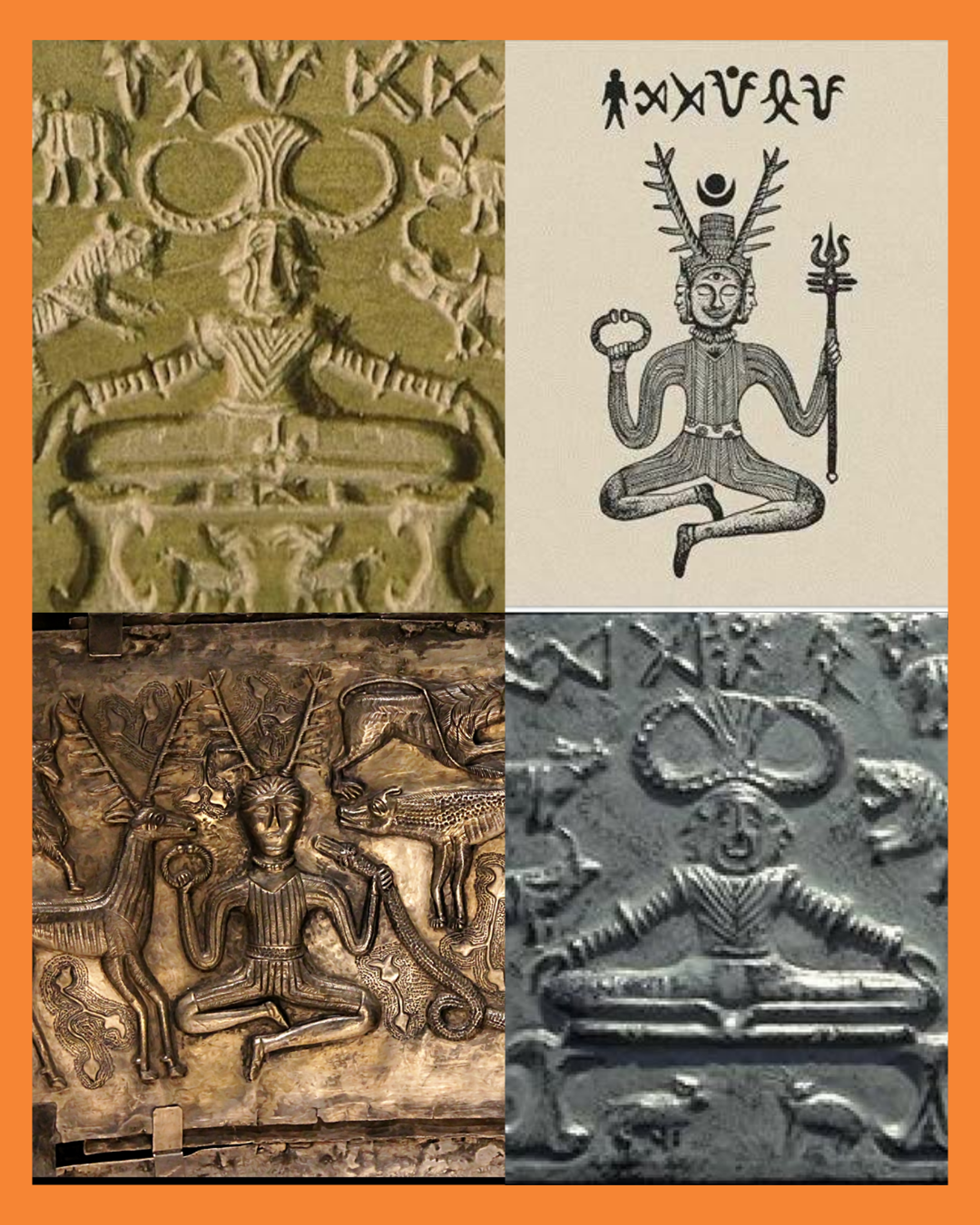 sello Pashupati y Cernunnos