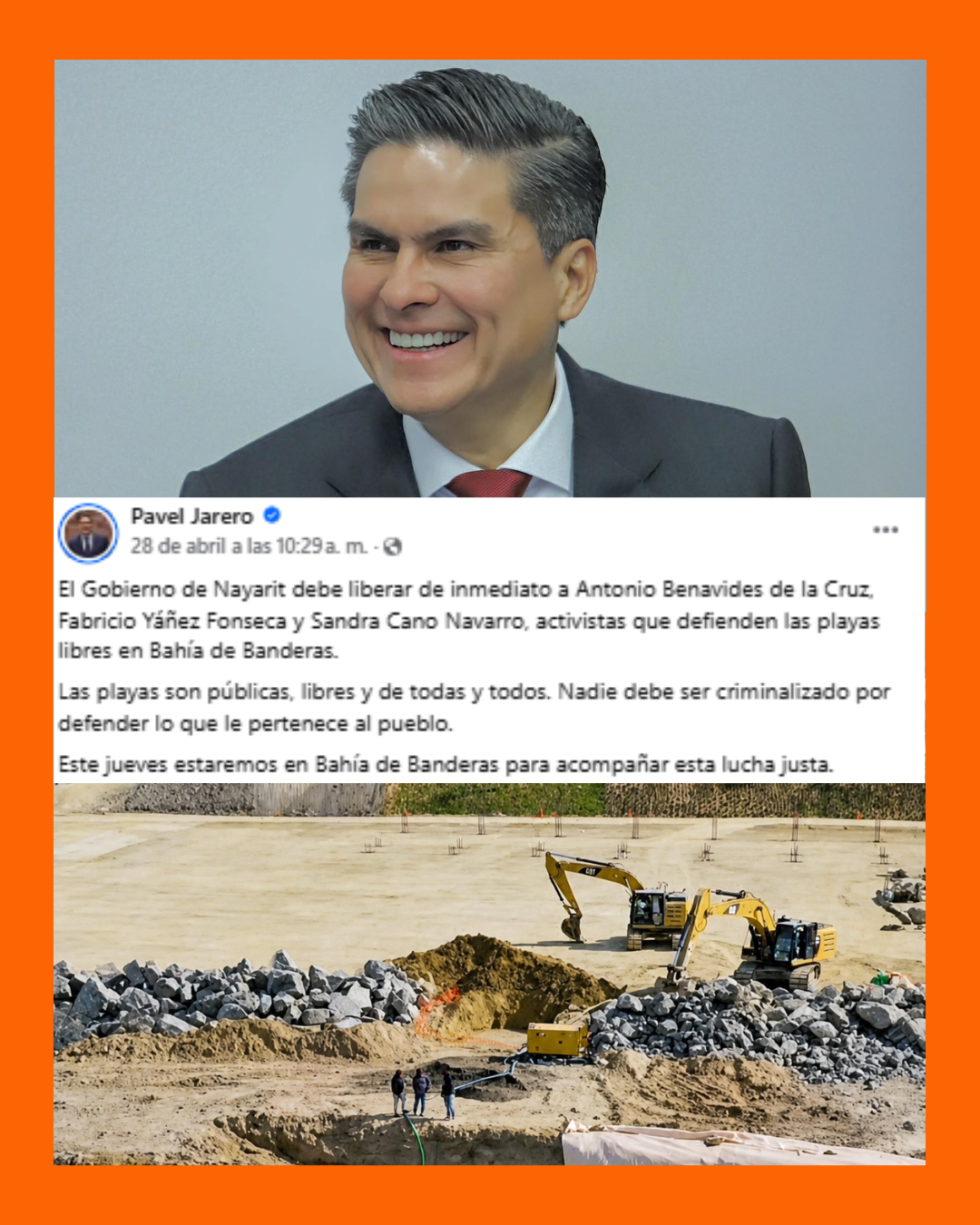 playa cocinas manifestación