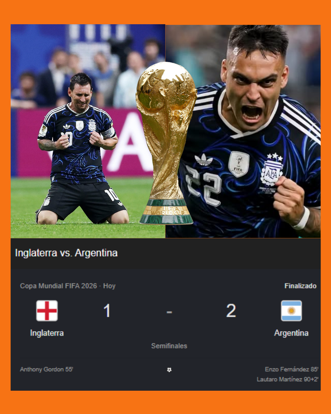 Argentina vs Inglaterra