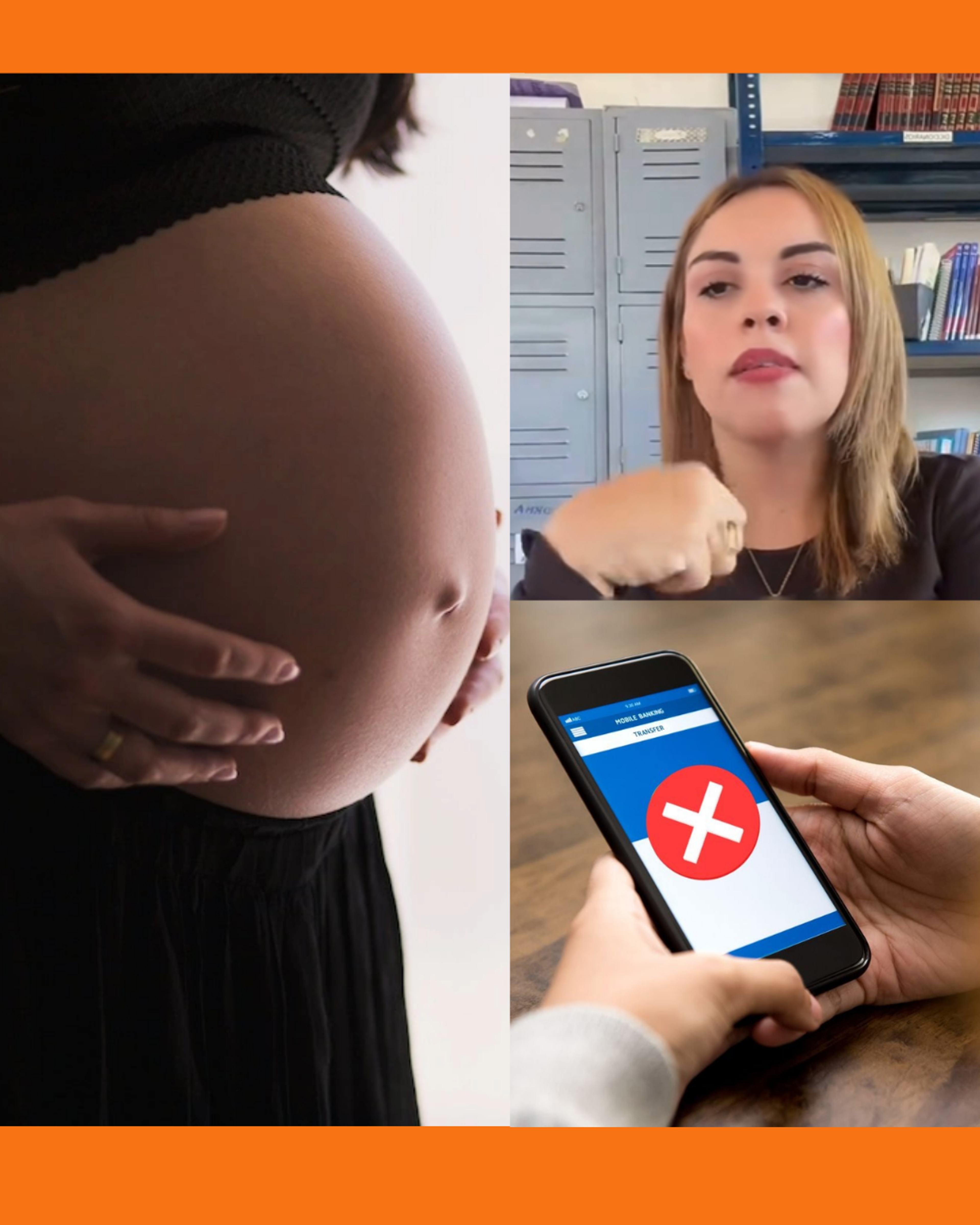 mujer embarazada transfiere por error lo de su parto