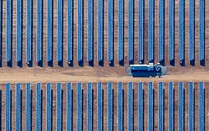 Photo of a solar field project