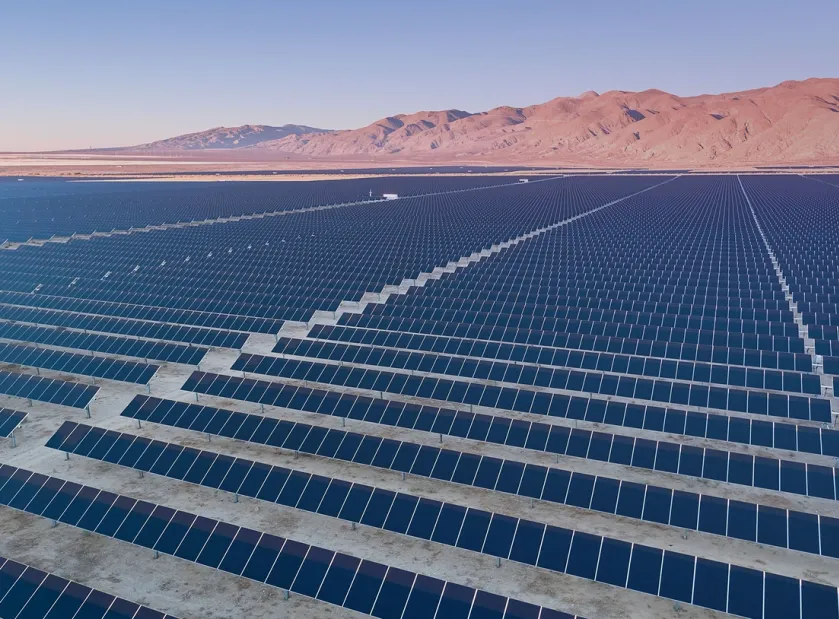 Field of solar panels