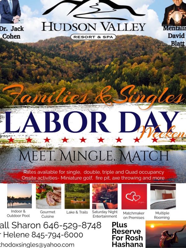 Labor Day Family and Singles Meet, Mingle, Match 