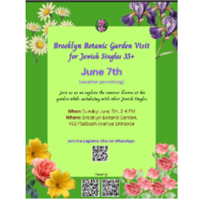 Brooklyn Botanical Gardens Visit, Ages 35+