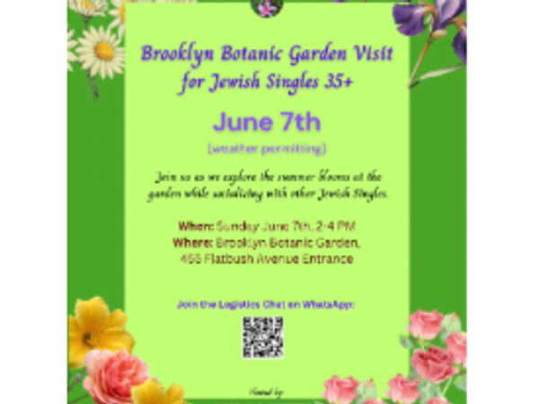 Brooklyn Botanical Gardens Visit, Ages 35+