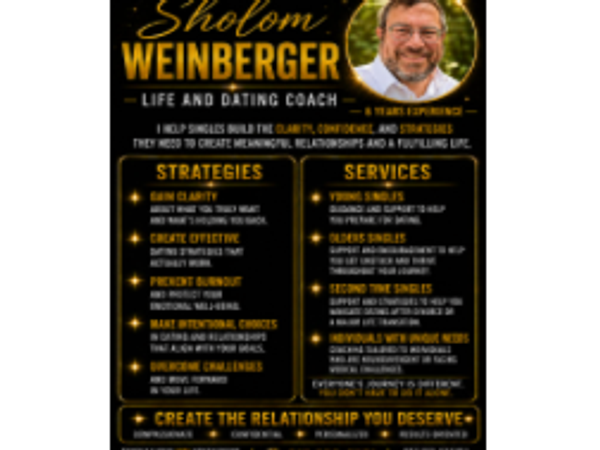 Shalom Weinberger Dating Coach