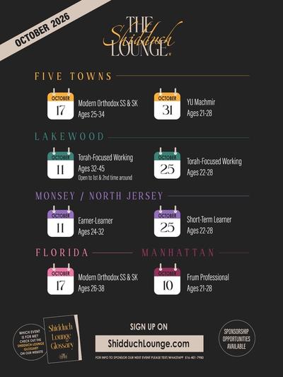The Shidduch Lounge Upcoming Events All Cities