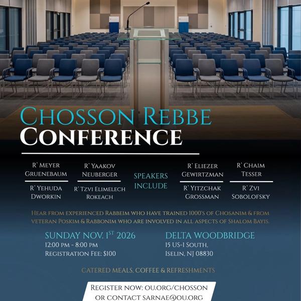 Chosson Rebbe Conference