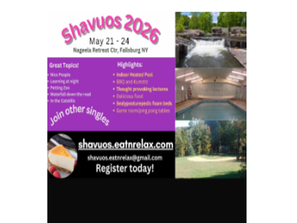 Shevuos Join Other Singles 