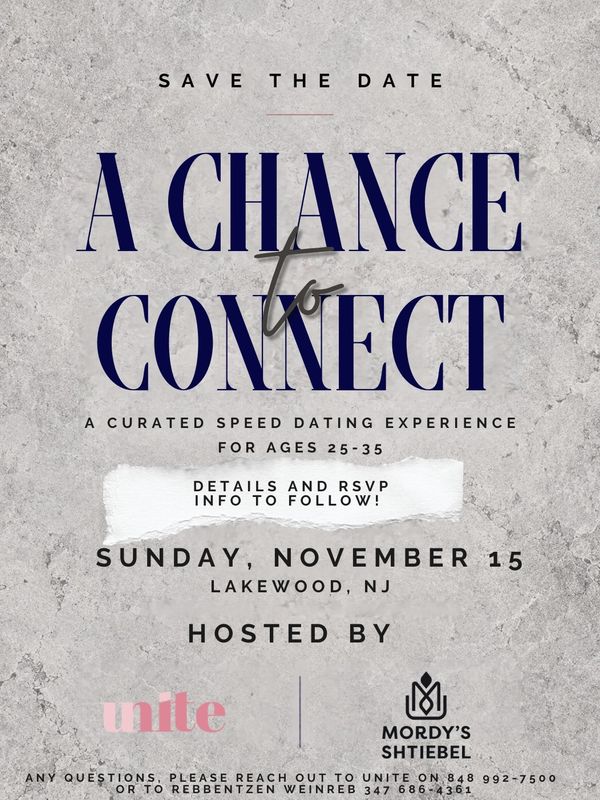 Chance To Connect, Speed Dating, Lakewood,  Ages 25-35