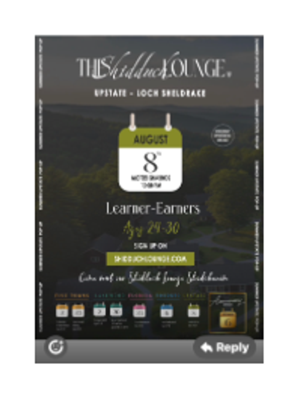The Shidduch Lounge Upstate, Learner Earners, Ages 24-30