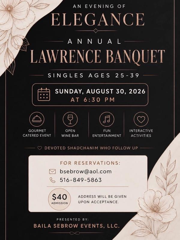Lawrence Singles Banquet Ages 25-39