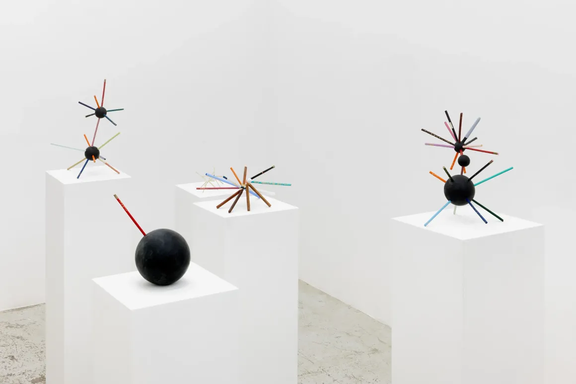 Installation view of Smoky, Moth and Mike, Hamish's 2023 solo show at Ginny on Frederick