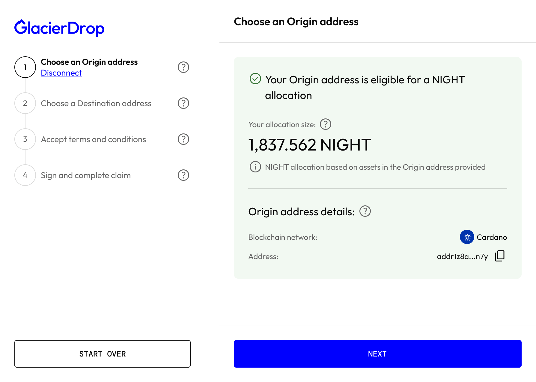 How to claim NIGHT | Midnight TGE