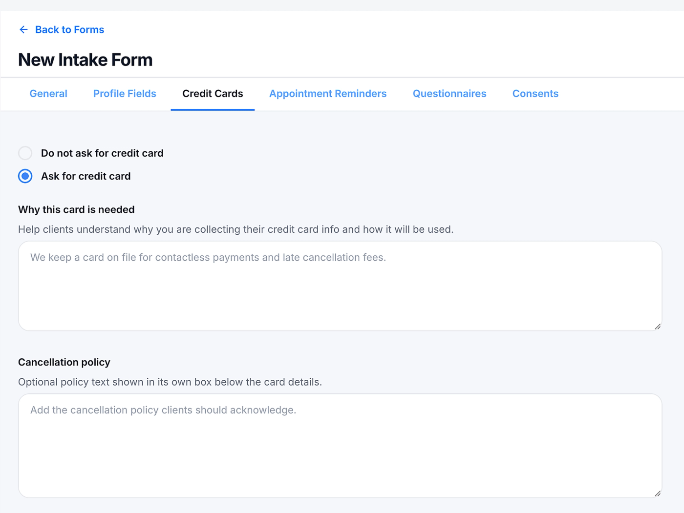 Screenshot of the mePro app
