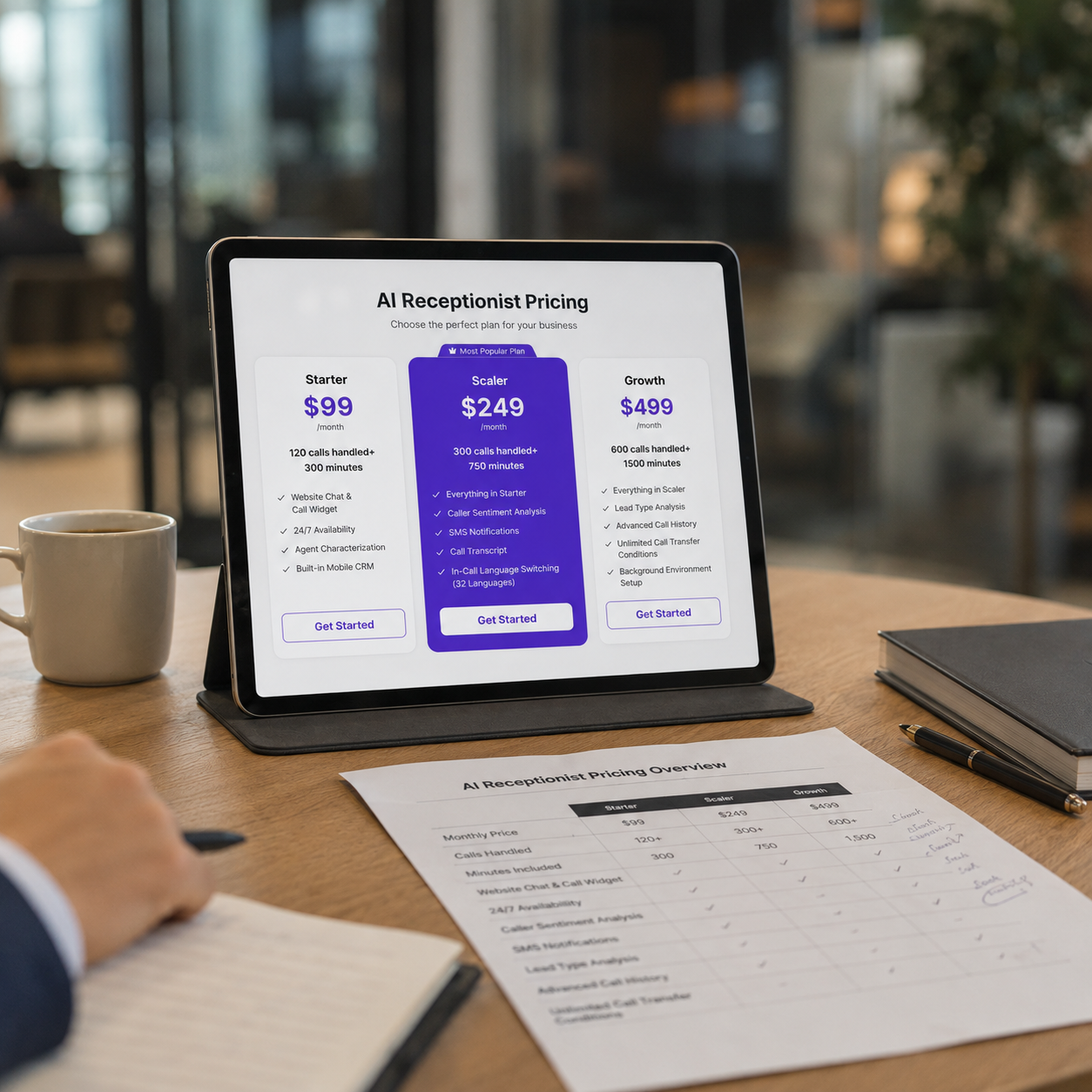 How Much Does an AI Receptionist Cost? (2026 Pricing Guide)
