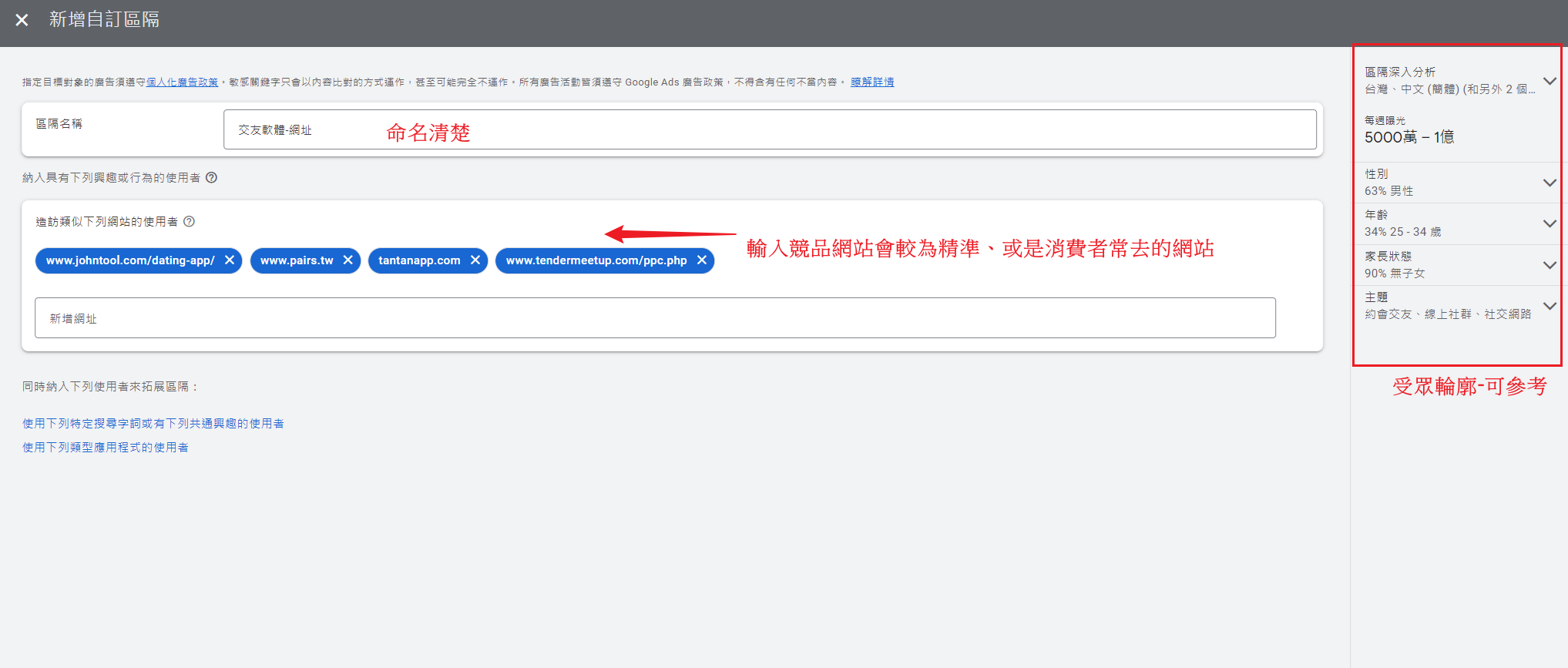 【2025年】Google ads 超強大功能『自訂受眾』，曝光給真正需要的消費者