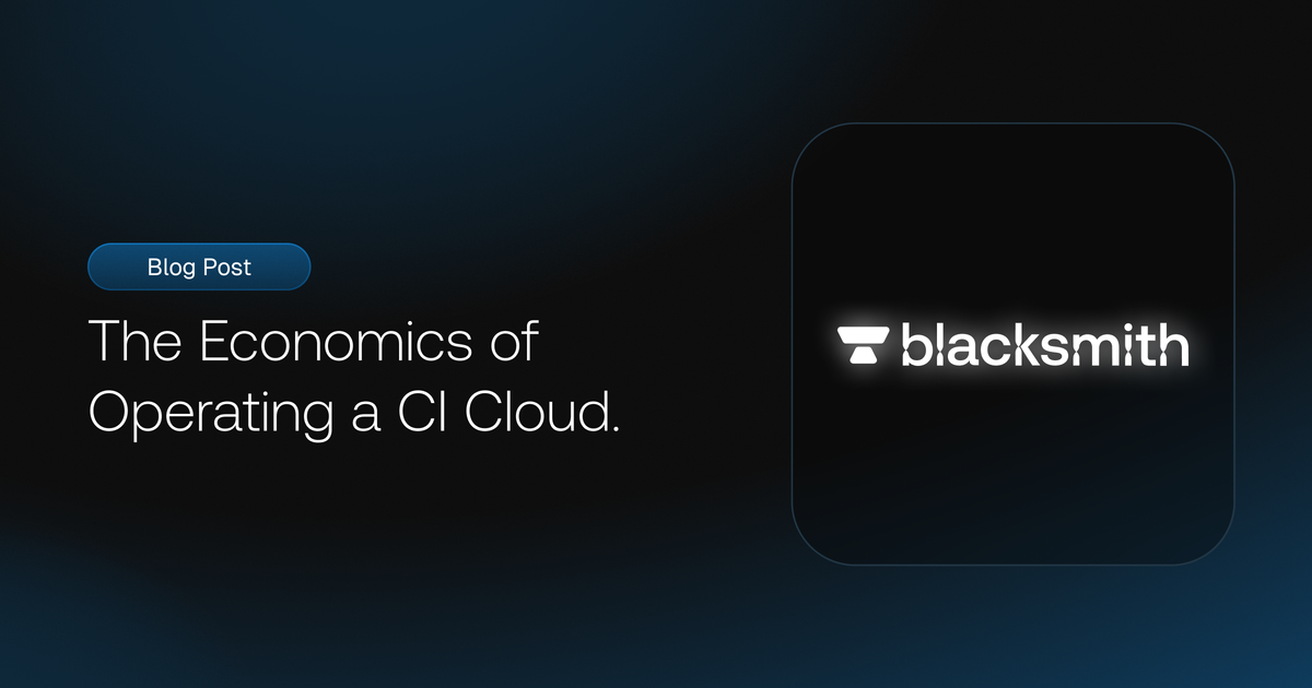 How the economics of multitenancy work | Blacksmith
