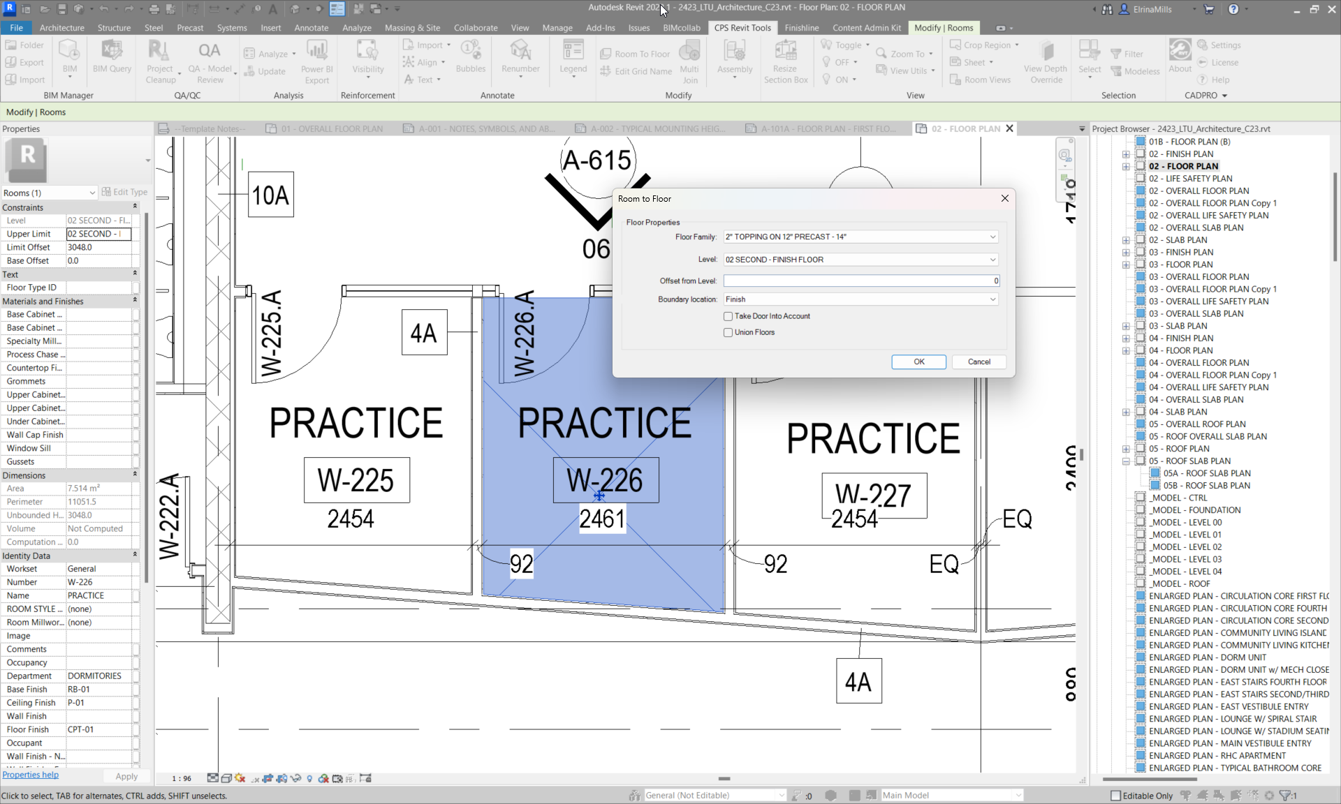 Screenshot of Cadpro tools for Revit