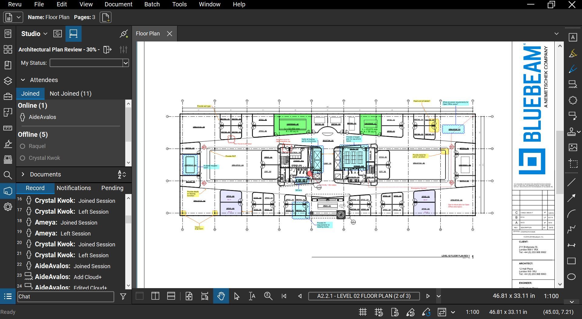 bluebeam revu software screenshot