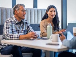 people having a meeting