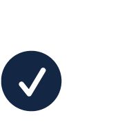 A blue icon of a tick 